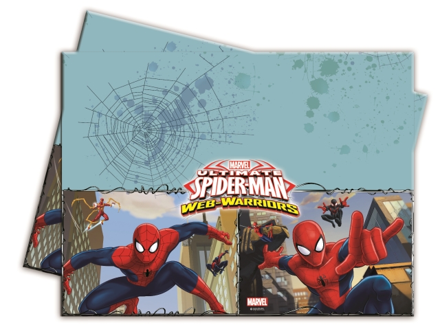 MANTEL PLASTICO 120X180CM SPIDERMAN WEB W. (1UND)