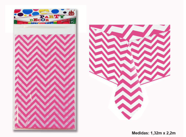 MANTEL ZIGZAG 132*220 FUCSIA