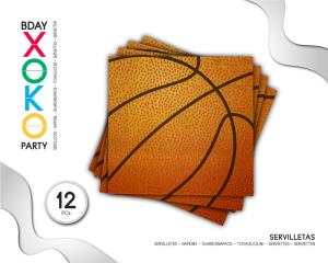 SERVILLETA BALONCESTO 12PC