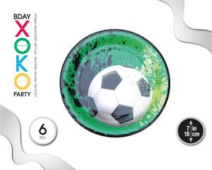 PLATO 18CM FUTBOL 6PC