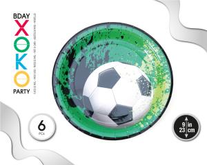 PLATO 23CM FUTBOL 6PC