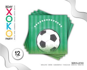 SERVILLETA FUTBOL 12PC