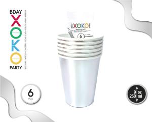 VASO PLATA 9oz/270ML 6PC