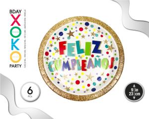 PLATO 23CM FELIZ C 6PC