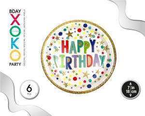 PLATO 18CM FELIZ C 6PC