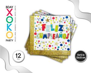 SERVILLETA FELIZ C 12PC