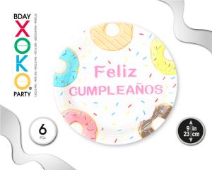 PLATO 23CM DONUT 6PC