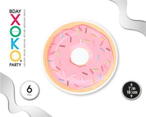 PLATO 18CM DONUT 6PC