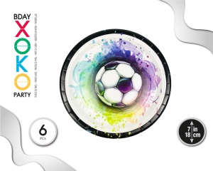 PLATO 18CM BALON 6PC