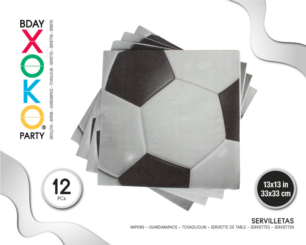 SERVILLETA FUTBOL 12PC