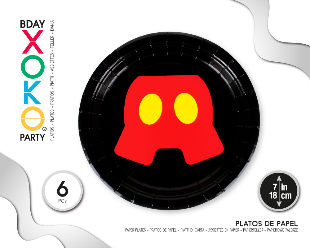 PLATO 18CM RATON 6PC