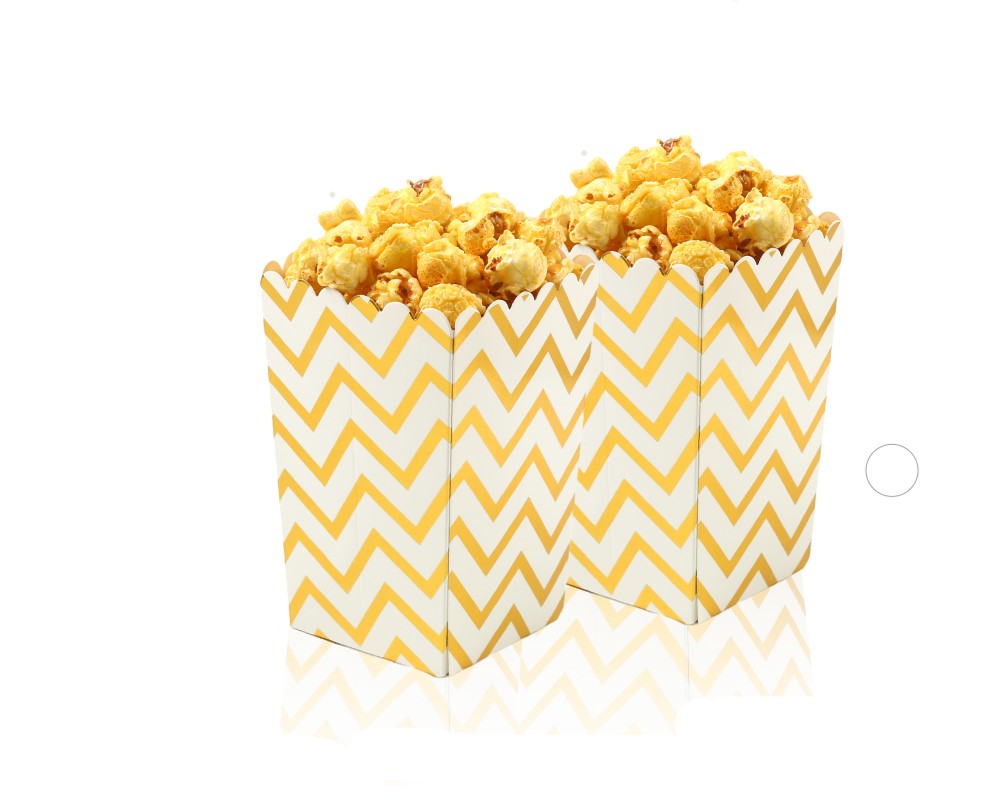 [55465] CAJA PALOMITAS ZIGZAG DORADO 6PC