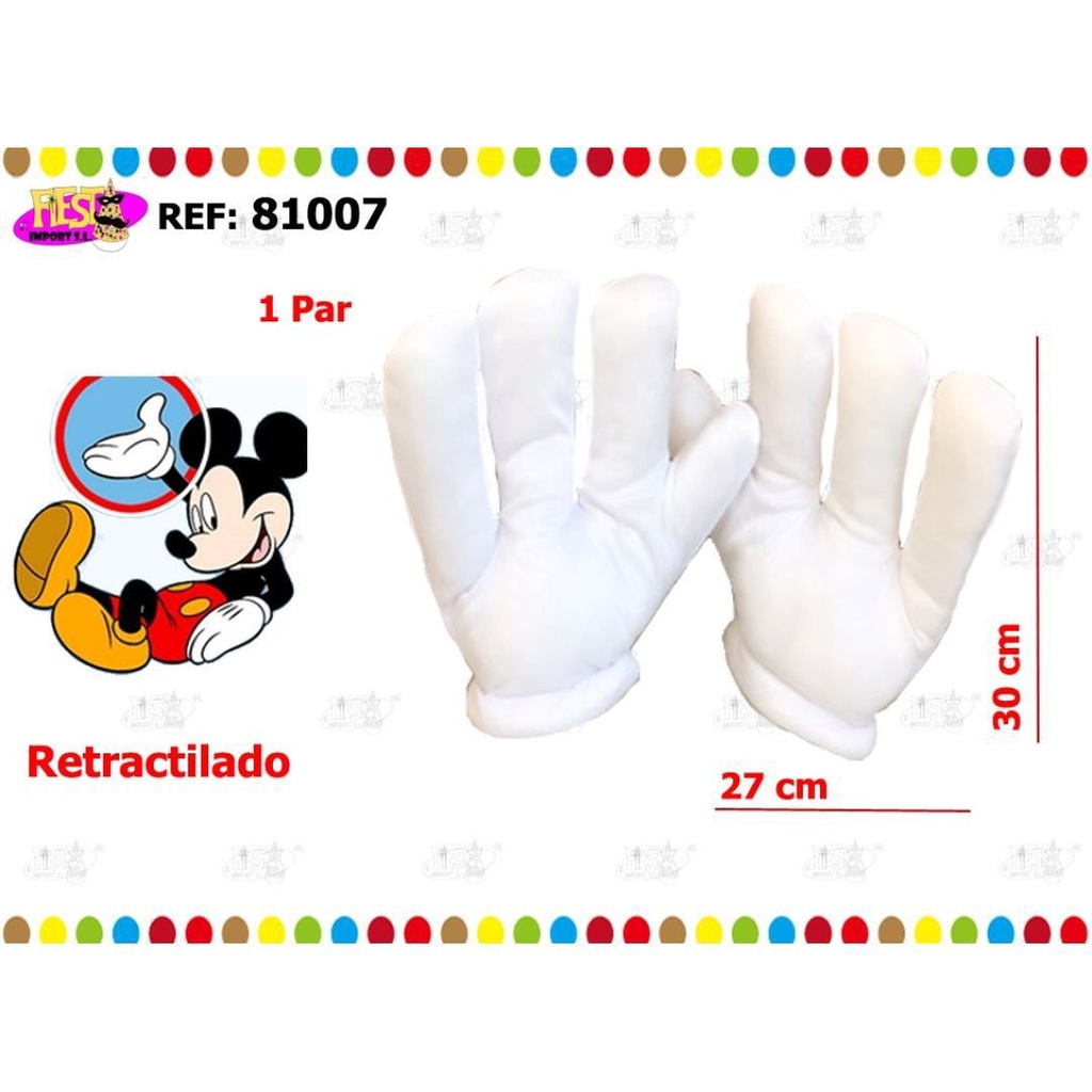 GUANTE MICKEY GIGANTE 2 PCS