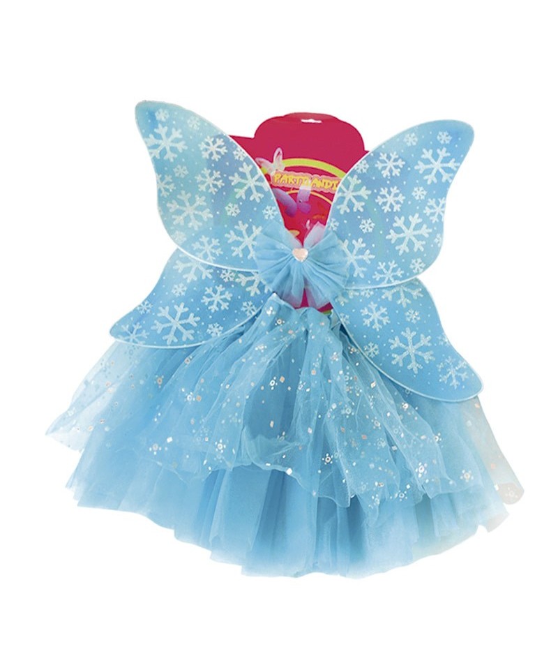 [15202-40] conj.mariposa tutu nieve azul