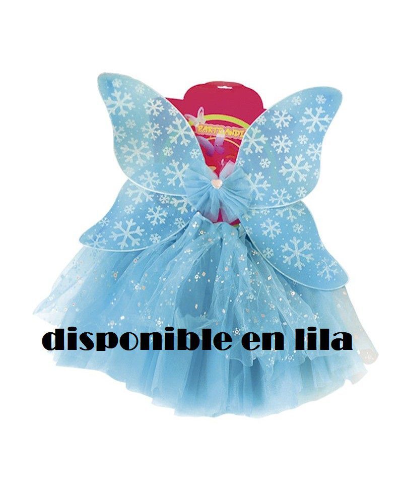 conj.mariposa tutu nieve lila