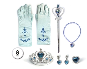 SET PRINCESA 5PC AZUL