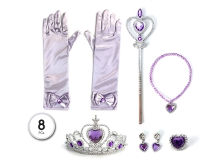 SET PRINCESA 5PC LILA