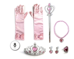 SET PRINCESA 5PC ROSA