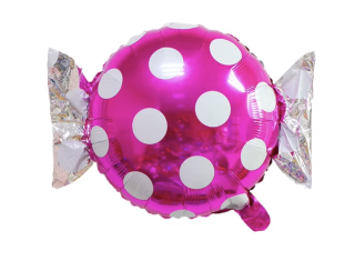 [5484609] G. FOIL CARAMELO FUCSIA PUNTOS 18"