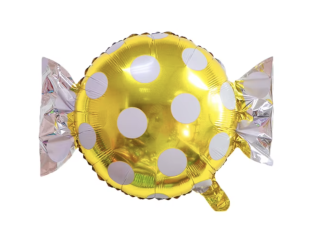 [5484611] G. FOIL CARAMELO ORO PUNTOS 18"