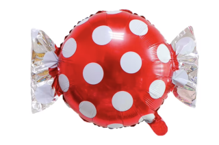 [5484612] G. FOIL CARAMELO ROJO PUNTOS 18"