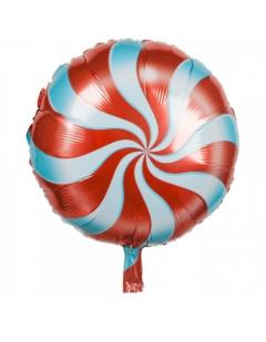 [70704] GLOBO POLIAMIDA PIRULETA ROJO 18"